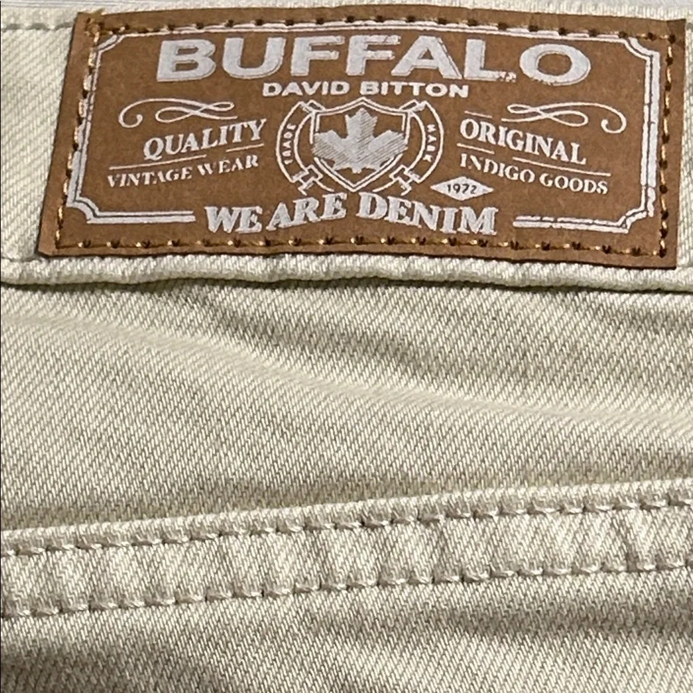 ⛵️Buffalo David Bitton Goldie High rise relaxed denim sandshell Shorts w30 NWT